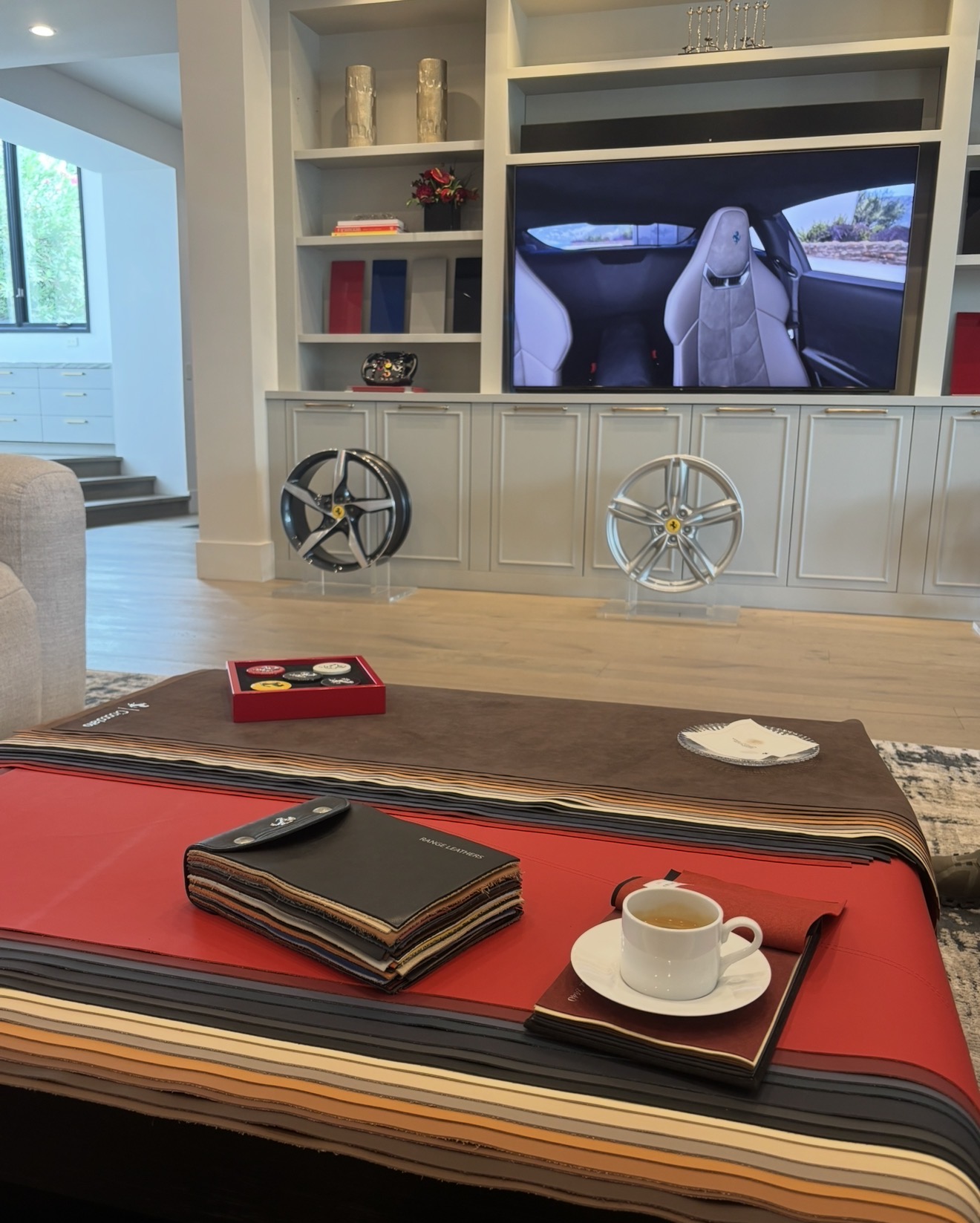 Intimate Ferrari experience evening at luxury Paradise Valley estate hosted by Scottsdale Ferrari