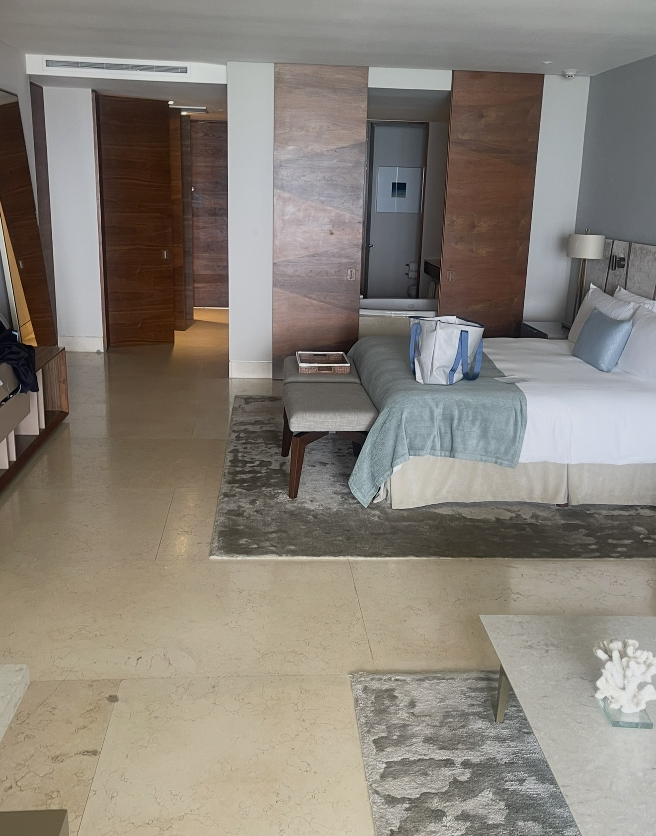 Grand Velas Los Cabos Ambassador Suite living area with floor to ceiling ocean views