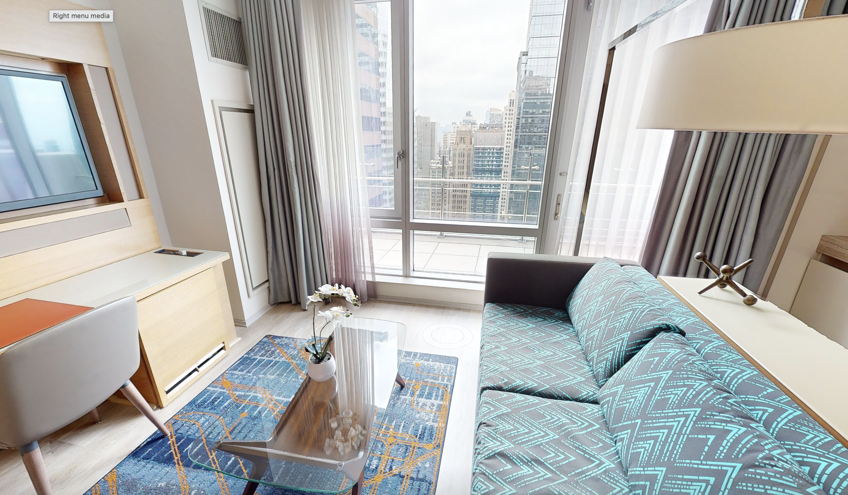 Hyatt Centric Times Square New York family suite with spacious living area in Midtown Manhattan